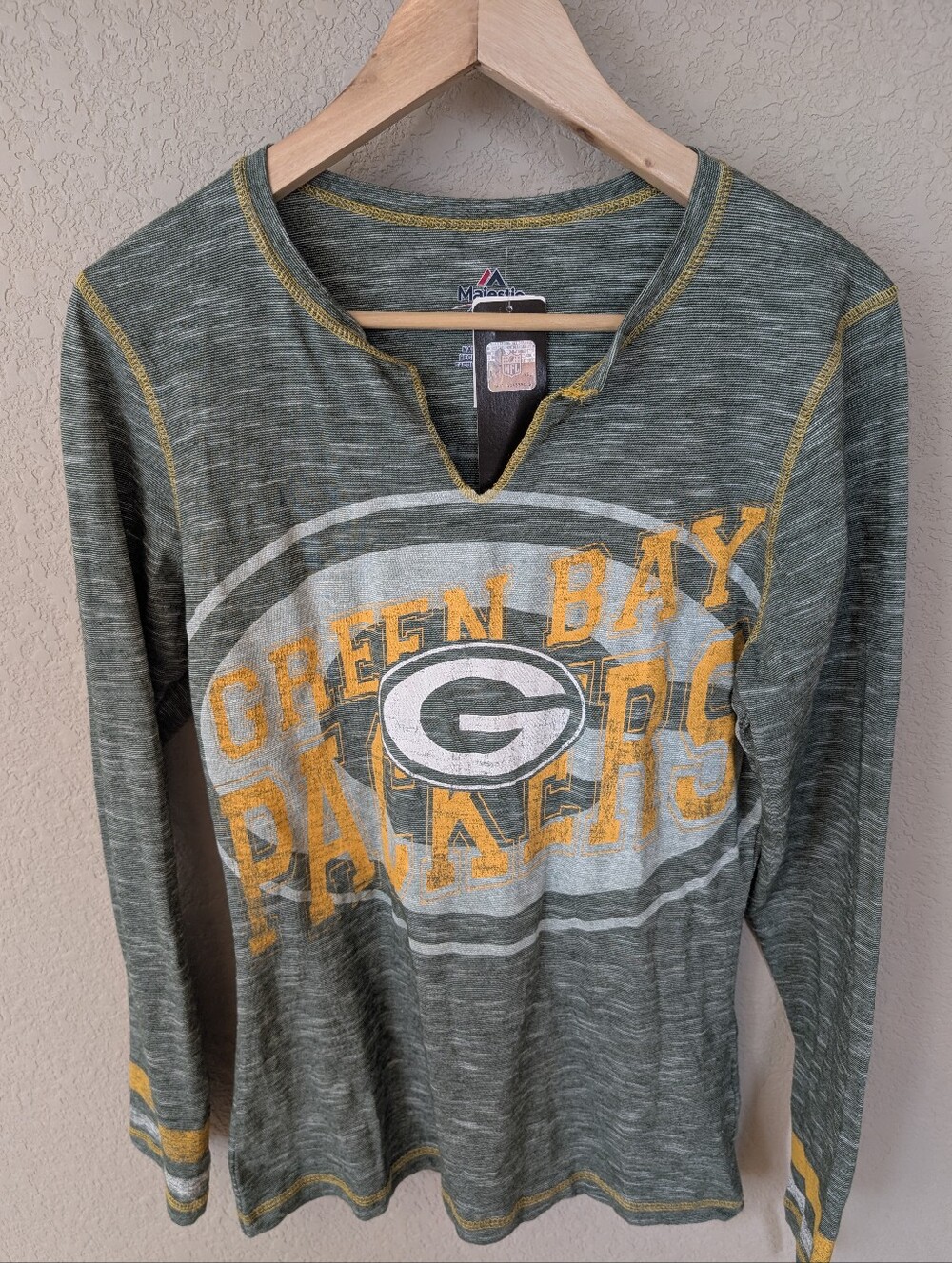 Majestic Green Bay Packers Long Sleeve Top - NWT